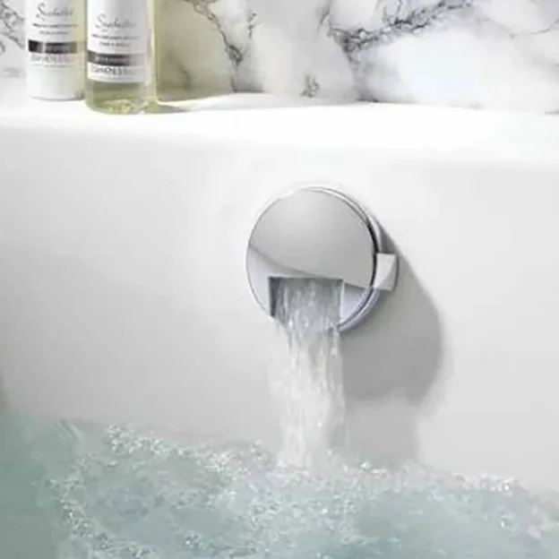 Crosswater Bath Click Clack Waste With Filler Chrome detail view - Image 3