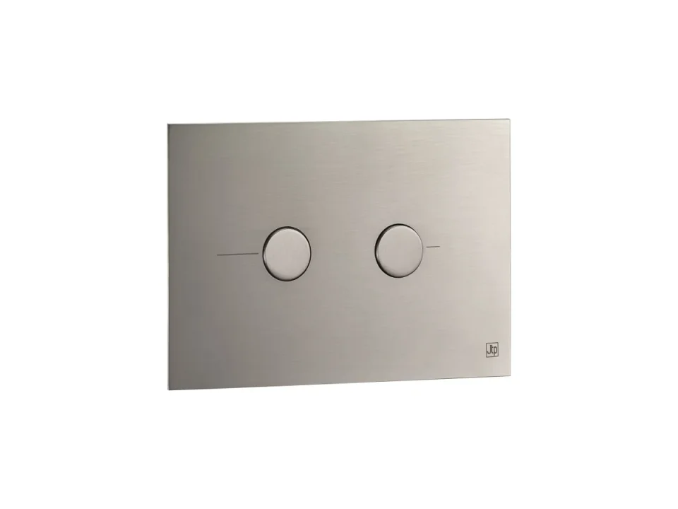 Just Taps Metal Pneumatic Flush Plate Brushed Black product image - Image 1