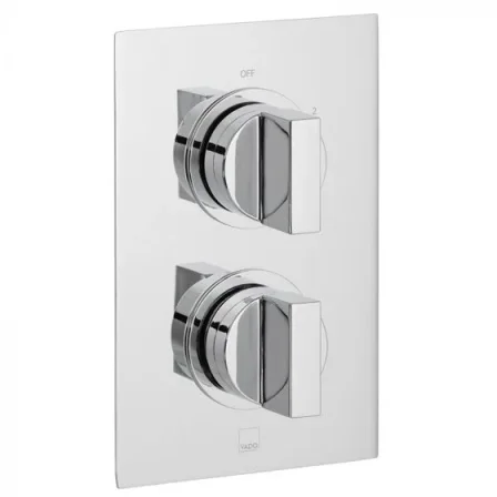 Vado Dx Notion 1 Outlet 2 Handle Concealed Thermostatic Valve Chrome product image - Image 1