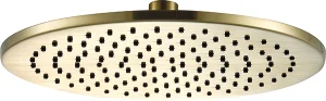 Just Taps Vos Overhead Shower 200mm Brushed Brass