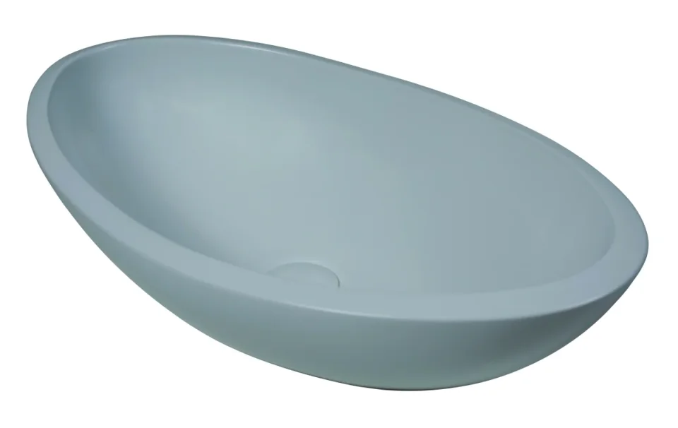 Bc Designs Kurv Basin 615 X 360 Powder Grey detail view - Image 2