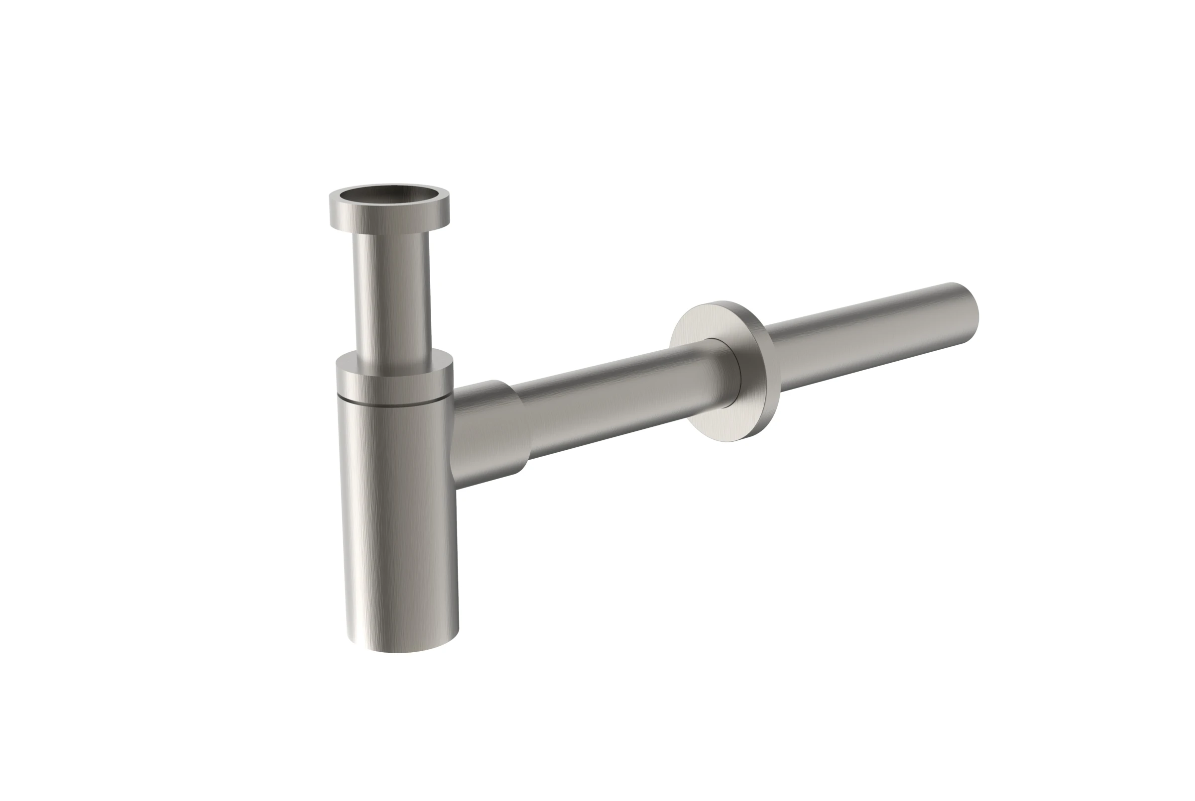 Saneux Cos Round Bottle Trap - Brushed Nickel