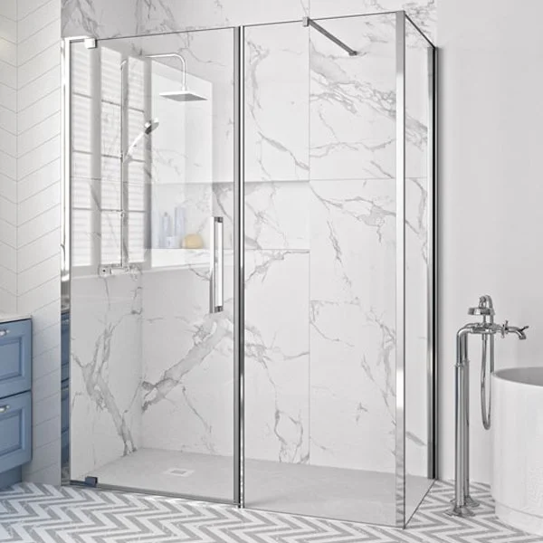 Merlyn 10 Series Pivot Door & Inline Panel 1200mm