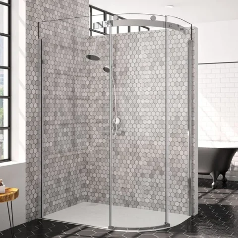 Merlyn 10 Series 1 Door Offset Quadrant Righthand 1200 X 800mm detail view - Image 2