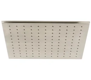 Vado Individual Single Function Easy Clean Square Shower Head 300mm Brushed Nickel