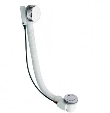 Crosswater Bath Extended Bath With Waste 100cm Chrome product image - Image 1