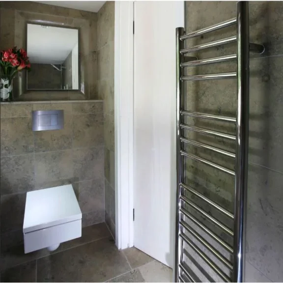 Jis Ashdown 400 1250 X 400mm Radiator For Central Heating Satin Stainless Steel detail view - Image 3