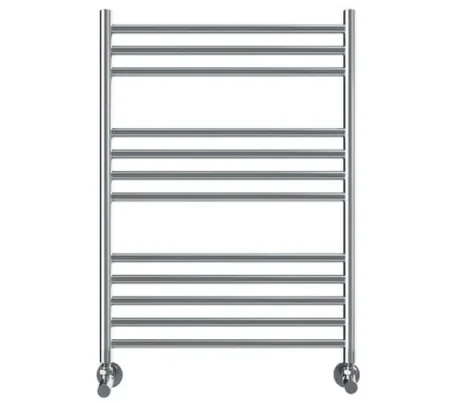 Vogue Chube Towel Radiator Electric Only - Polished Stainless Steel 800X600 product image - Image 1