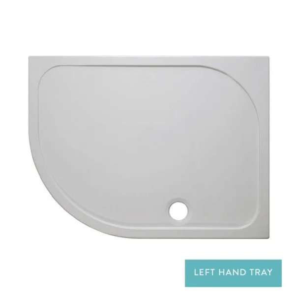 Crosswater Offset Quadrant Shower Tray 800 X 1000 Left Hand 45mm