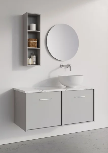 Crosswater Infinity Worktop 1010 Carrara Marble Effect