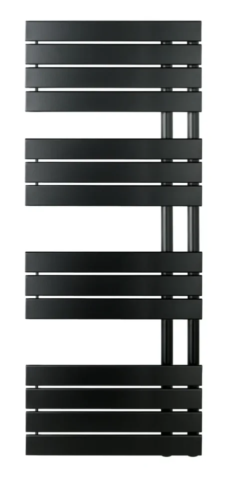 Just Taps Cleo Radiator Matt Black 1400 X 550 product image - Image 1