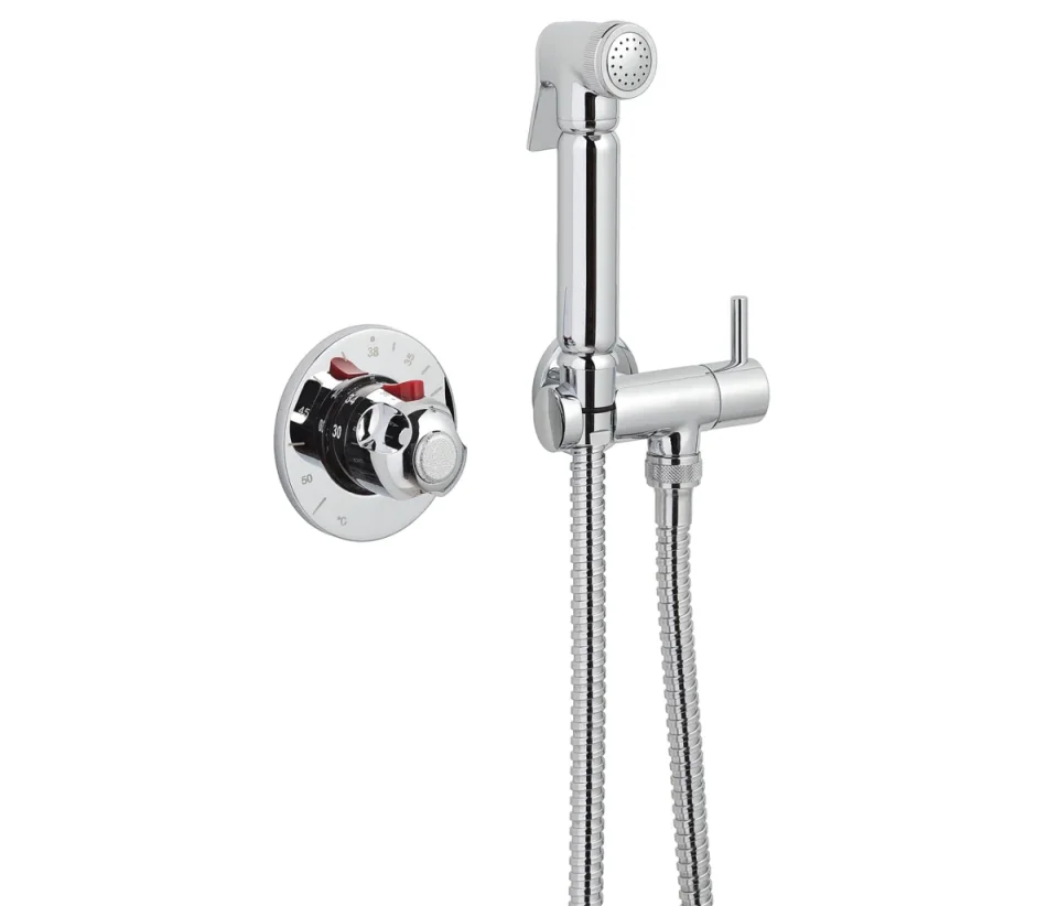 Just Taps Douche Set With Temperature Control Chrome product image - Image 1