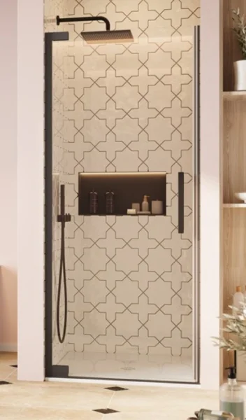 Crosswater Asura 8mm Hinged Door 1000 Matt Black