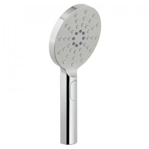 Vado Nebula 120mm Round 3 Function Rub Clean Shower Handset With Push Button Control Chrome