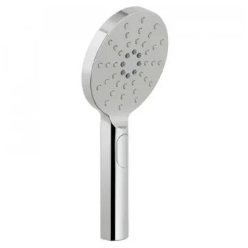 Vado Nebula 120mm Round 3 Function Rub Clean Shower Handset With Push Button Control Chrome product image - Image 1