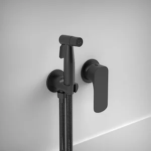 Ava Purity Douche Kit W/ Flanges - Brushed Black