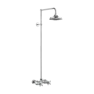 Burlington Eden Single Outlet Exposed Bar Shower Chrome
