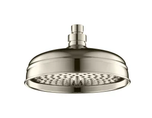 Just Taps Victorian Over Head Shower 200mm Nickel Finish