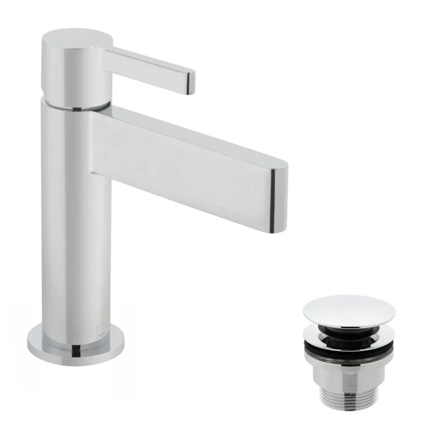 Vado Edit Mono Basin Mixer With Universal Waste Chrome product image - Image 1