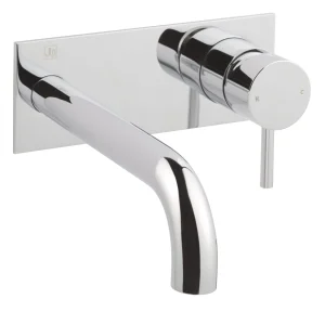 Just Taps Florence Single Lever Wall Mounted Basin Mixer 195mm Chrome