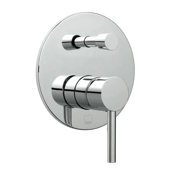 Vado Zoo 2 Outlet Single Lever Concealed Manual Valve With Diverter Round Backplate Chrome product image - Image 1