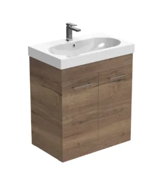 Saneux Austen 72cm 2 Door Floor Standing Unit - English Oak product image - Image 1