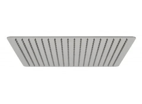 Vado Aquablade Single Function Easy Clean Slim Line Square Shower Head, 400mm (16") Chrome detail view - Image 2