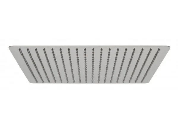 Vado Aquablade Single Function Easy Clean Slim Line Square Shower Head, 400mm (16") Chrome detail view - Image 2
