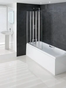 Eastbrook Volente 1250mm 1 Fixed And 4 Folding Panels Lh Chrome Profiles