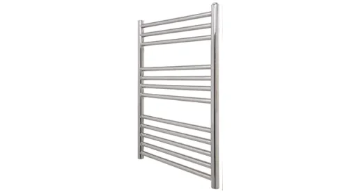 Vogue Chube Towel Radiator Heating Only - Polished Stainless Steel 1200X300 detail view - Image 2