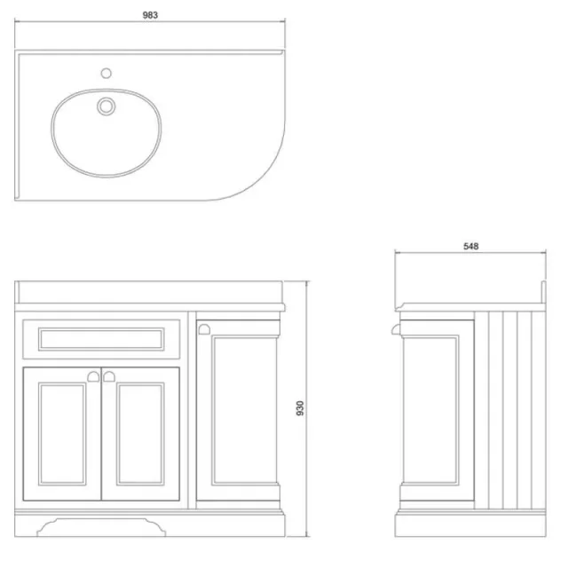 Burlingtonwhite Minerva 980 Lh technical drawing - Image 2