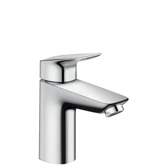 Hansgrohe Logis Basin Mixer 100 Push-open Chrome detail view - Image 2