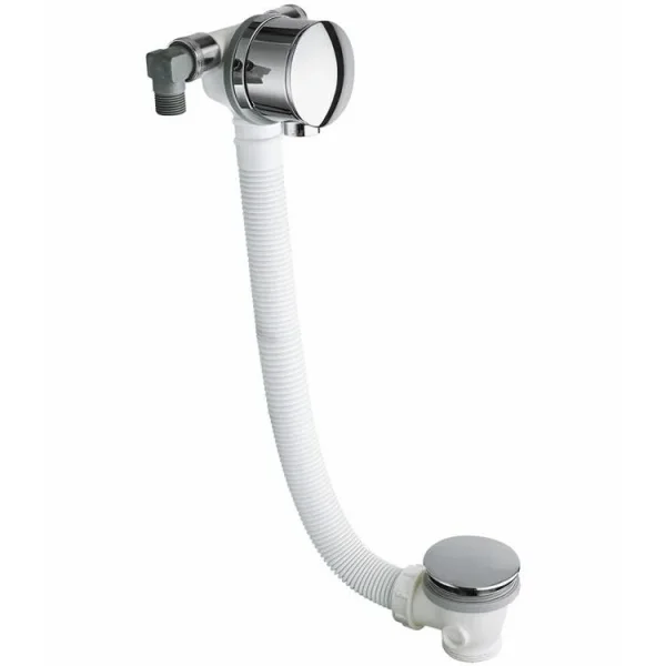 Crosswater Bath Extended Click Clack Waste With Filler 100cm Chrome product image - Image 1