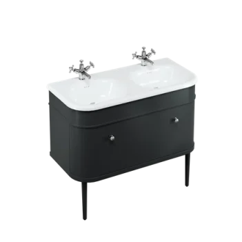 Burlington Chalfont Single Drawer Unit 1000mm Black product image - Image 1