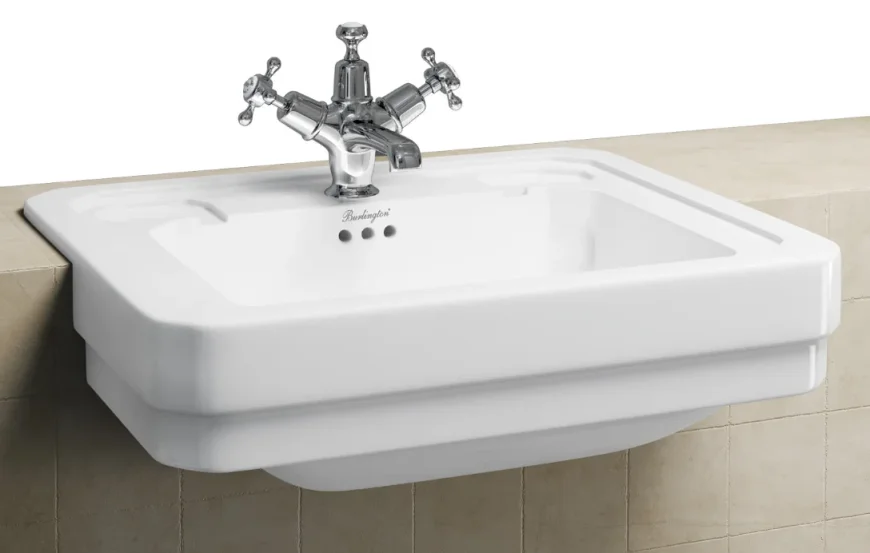 Burlington Victorian 1th 580 Semi-recessed Basin product image - Image 1