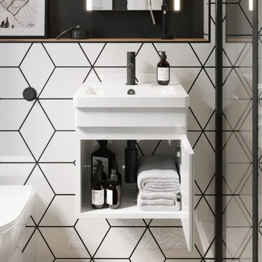 Saneux Air 40x35cm Washbasin 1th detail view - Image 4