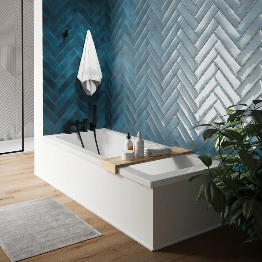 Saneux Stetson 1700x750mm Bath Single Ended & Bath Legs detail view - Image 2