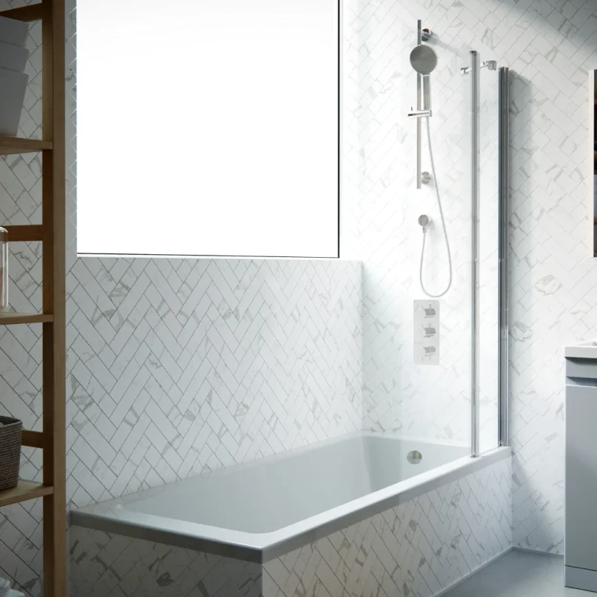 Saneux Stetson 1700x750mm Bath Single Ended & Bath Legs detail view - Image 3