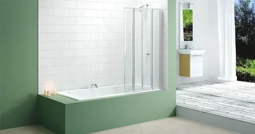 Merlyn 4 Fold Bathscreen 850 X 1400mm product image - Image 1