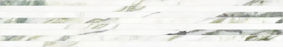 European Tiles Charmo Calacatta Green Narrow Strip 120 X 20cm Polished Wall Tile (sold Per Piece) detail view - Image 4