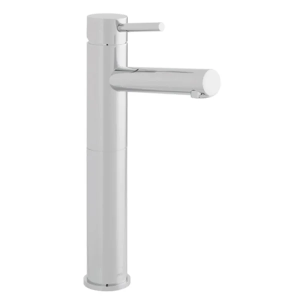 Vado Zoo Extended Mono Basin Mixer Smooth Bodied Single Lever Deck Mounted With And Honeycomb Flow Regulator (no Waste) Chrome