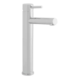 Vado Zoo Extended Mono Basin Mixer Smooth Bodied Single Lever Deck Mounted With And Honeycomb Flow Regulator (no Waste) Chrome