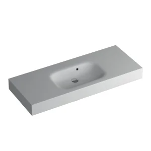 Faeber Infinite S1 Pearl 1200mm Single Central Wall Hung Basin White Matt