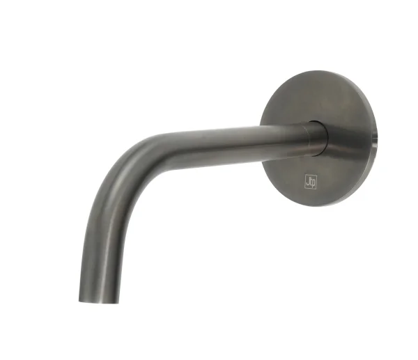 Just Taps Vos Slim Basin Spout 250mm Brushed Black