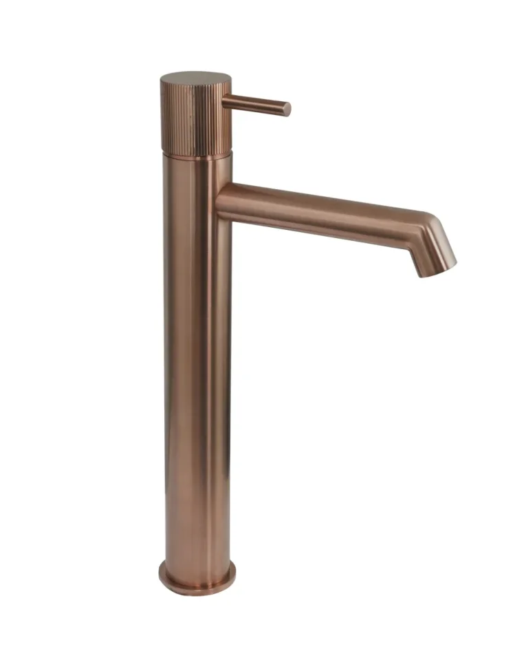 Just Taps Evo Tall Single Lever Basin Mixer Tap Brushed Bronze product image - Image 1
