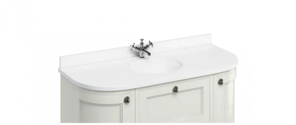Burlington White Minerva 1340 Top With Vanity Bowl product image - Image 1