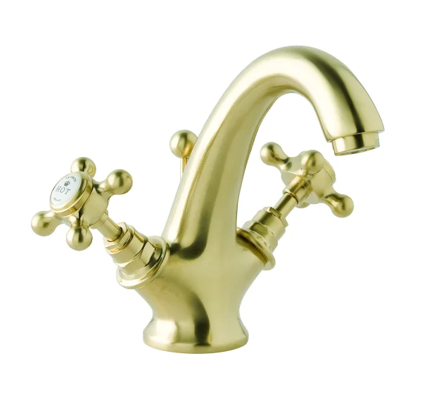 Bc Designs Victrion Crosshead Mono Basin Mixer Brushed Gold
