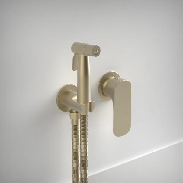 Ava Purity Douche Kit W/ Flanges - Brushed Brass