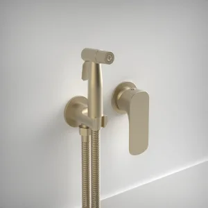 Ava Purity Douche Kit W/ Flanges - Brushed Brass