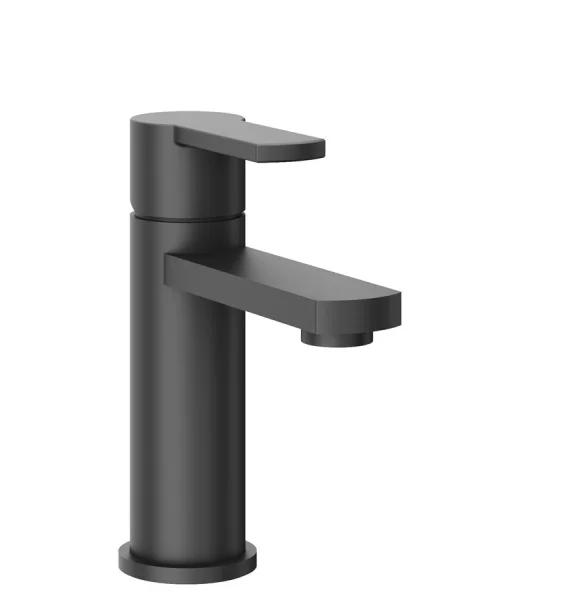 Crosswater Wisp Mini Monobloc Basin Mixer Tap without Waste Matt Black